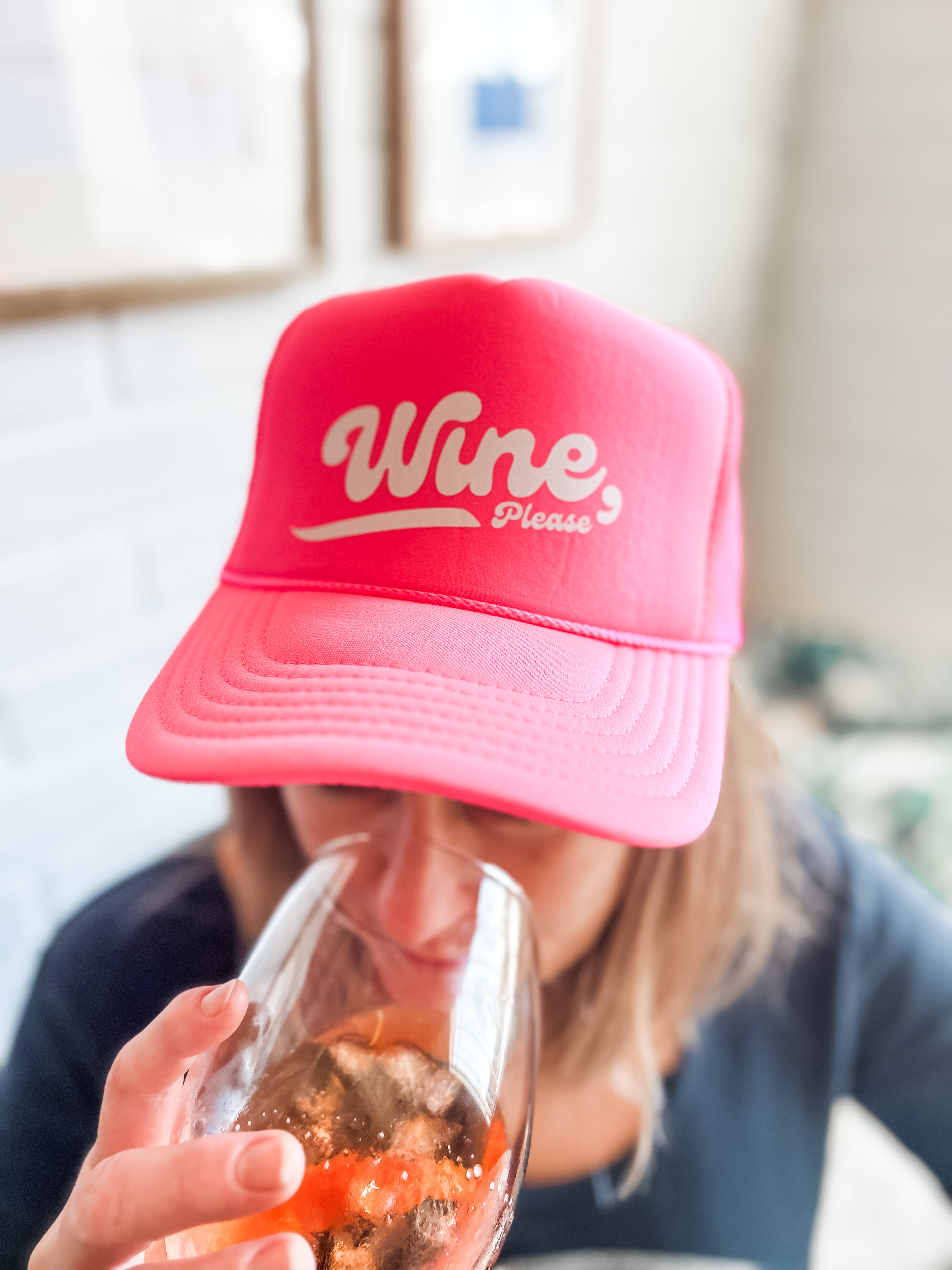 wine please corkie apparel for the casual wino foam trucker hats
