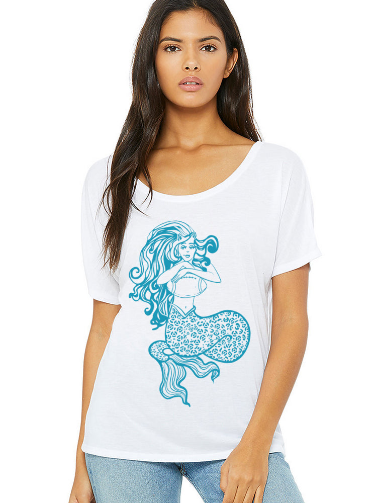 JAGS MERMAID WHITE FLOWY TEE