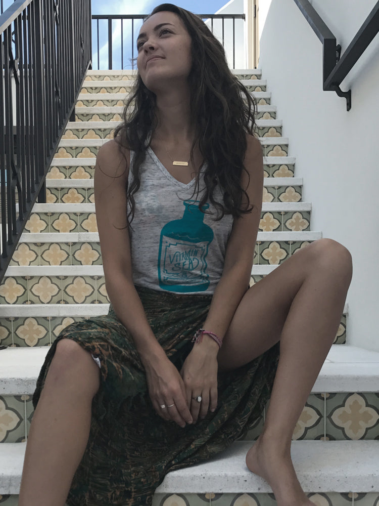 VITAMIN SEA GREY TANK TOP