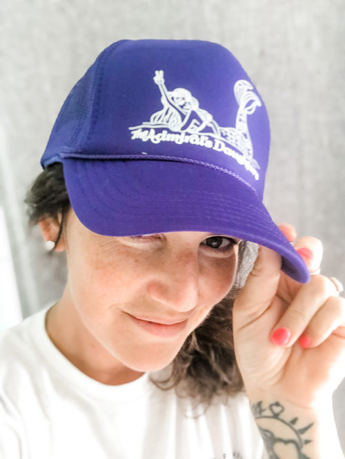 purple mermaid snapback trucker end alzheimers disease endalz admirals daughters