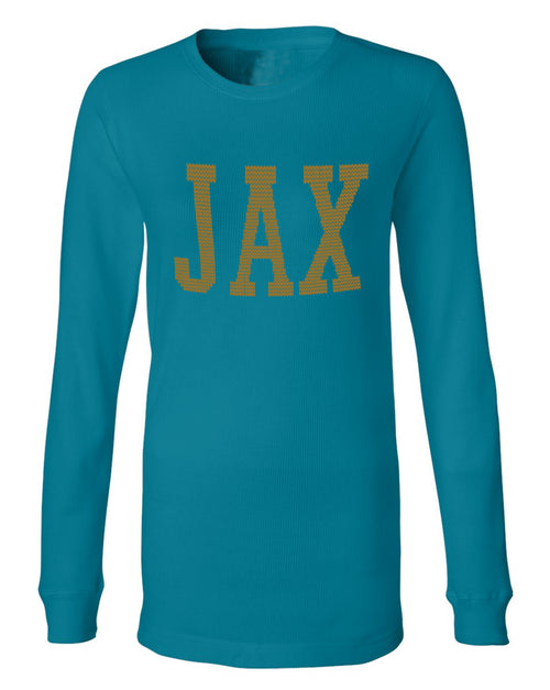 the admiral's daughters teal jax jacksonville thermal sweater