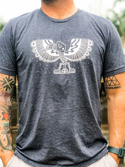 the admiral's daughters boot campaign blue freedom eagle patriotic t-shirt