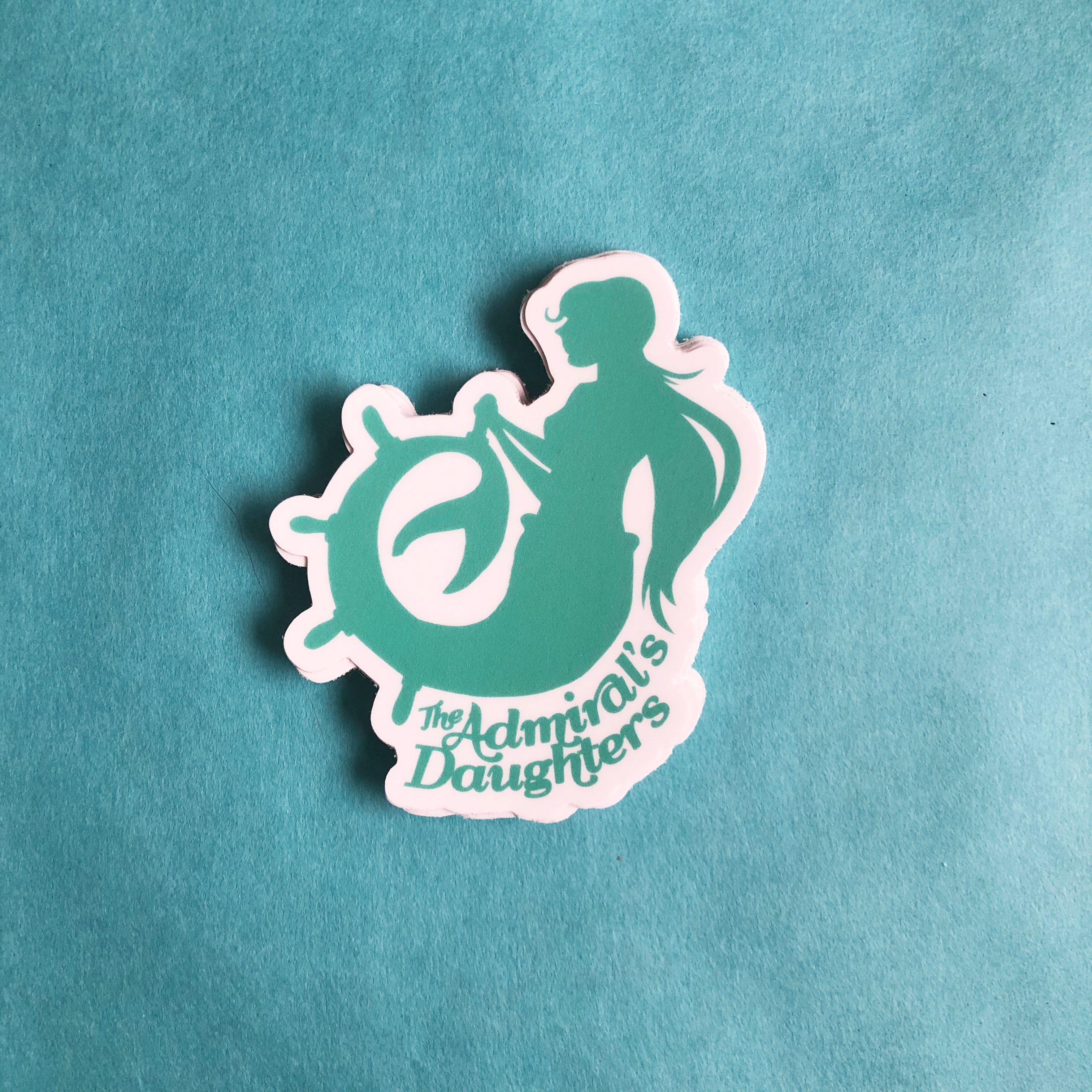 the admirals daughters sticker pack mermaid logo fj cruiser sticker endless summer vinyl stickers teal turquoise