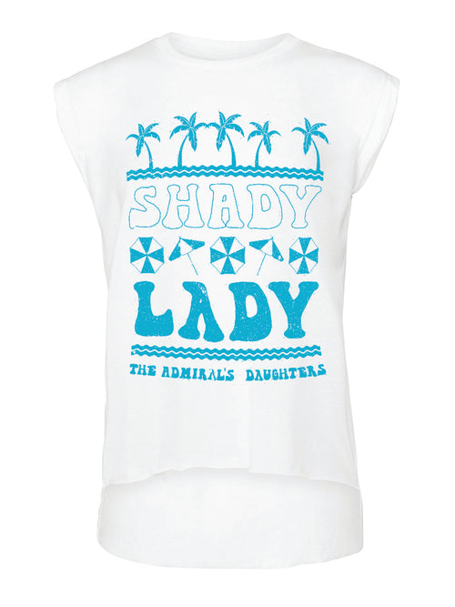 SHADY LADY PINNED SLEEVE T-SHIRT