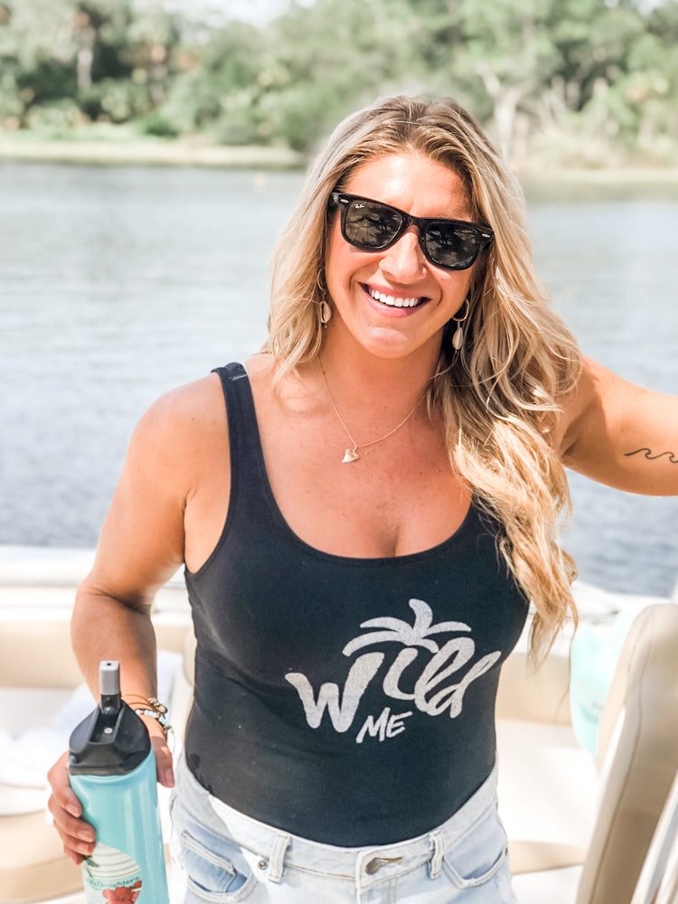 the admirals daughters wild me black body suit jacksonville florida womens apparel lifestyle brand palm tree